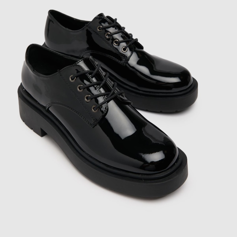 Schwarz Schuh Liana Patent Schnürschuh Flache Schuhe Dr Martens Schweiz