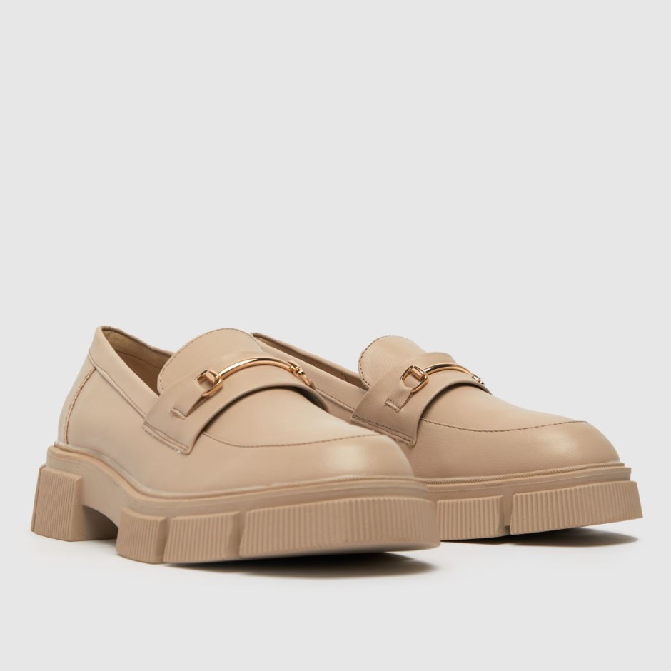 Natur Dr Martens Schweiz Schuh Lyle Klobige Loafer Flache Schuhe