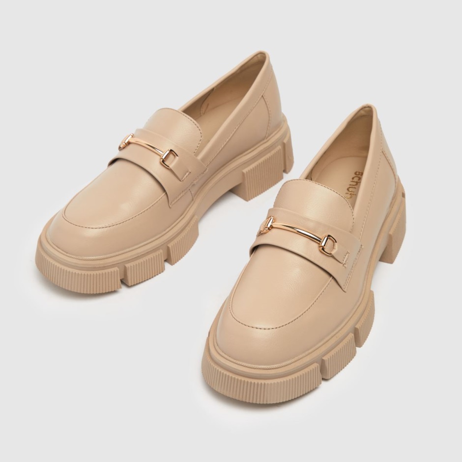 Natur Dr Martens Schweiz Schuh Lyle Klobige Loafer Flache Schuhe