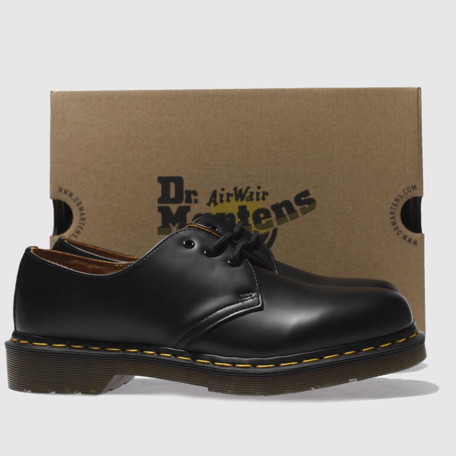 Schwarz Dr Martens Schweiz Dr Martens 1461 Flache Schuhe