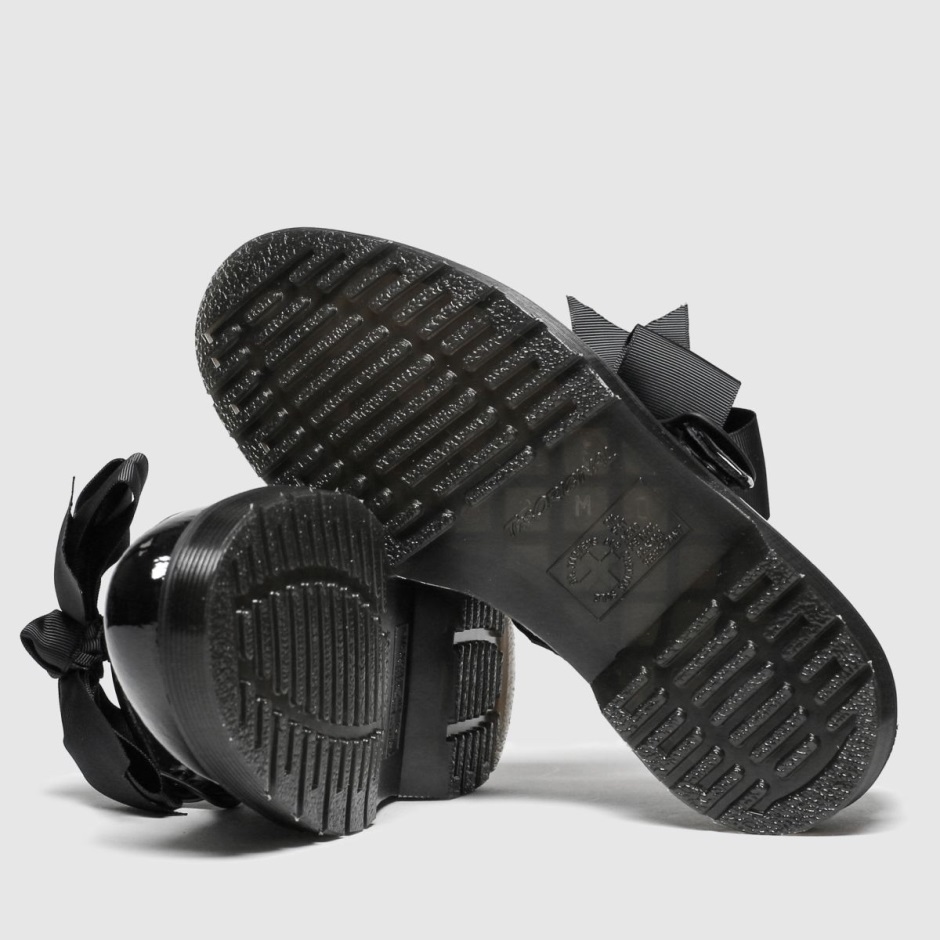 Black Dr Martens Schweiz Dr Martens Mariel Patent Flat Shoes