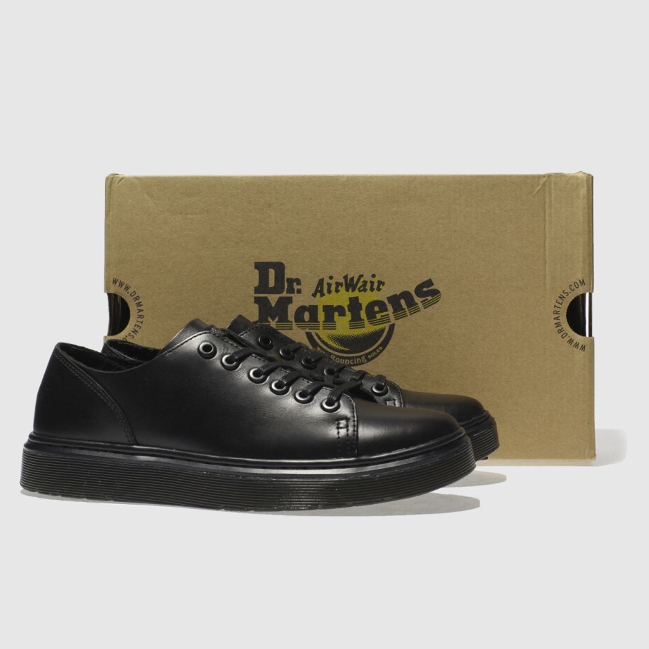Dr Martens Schweiz Zürich Dr Martens Dante 6 Eye Shoe Flat Shoes Black