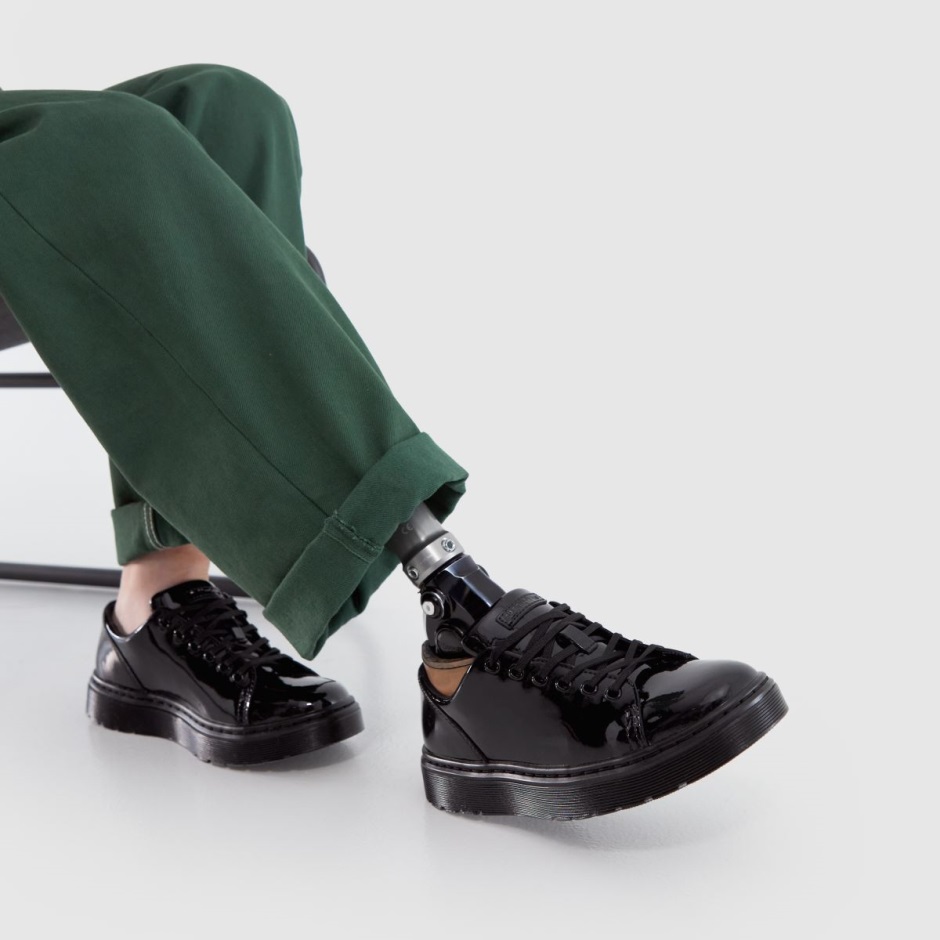 Schwarz Dr Martens Schweiz Dr Martens Dante Flache Schuhe Aus Lackleder Mit 6 ösen