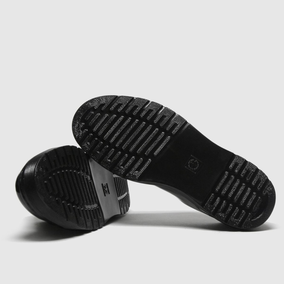 Schwarz Dr Martens Schweiz Dr Martens Dante Flache Schuhe Aus Lackleder Mit 6 ösen