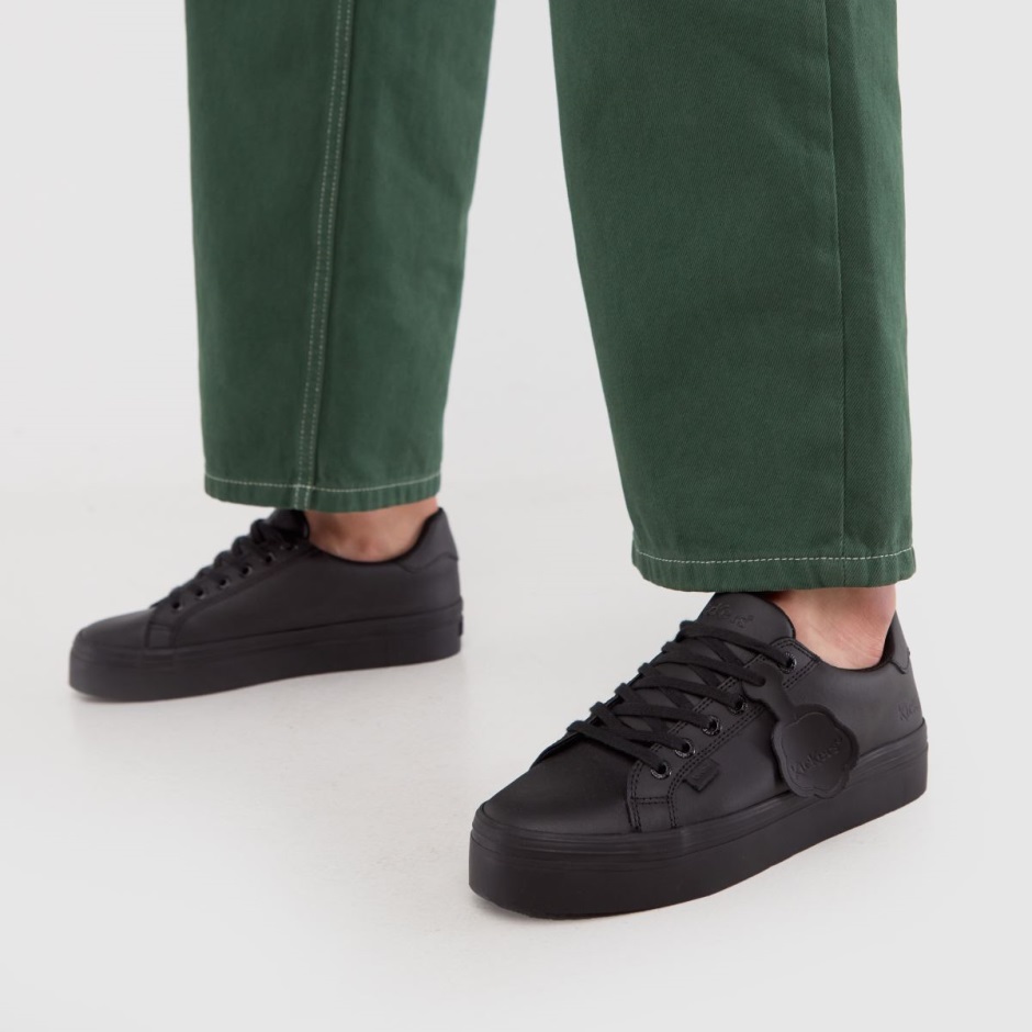 Dr Martens Zürich Schweiz Black Kickers Tovni Stack Mono Flat Shoes