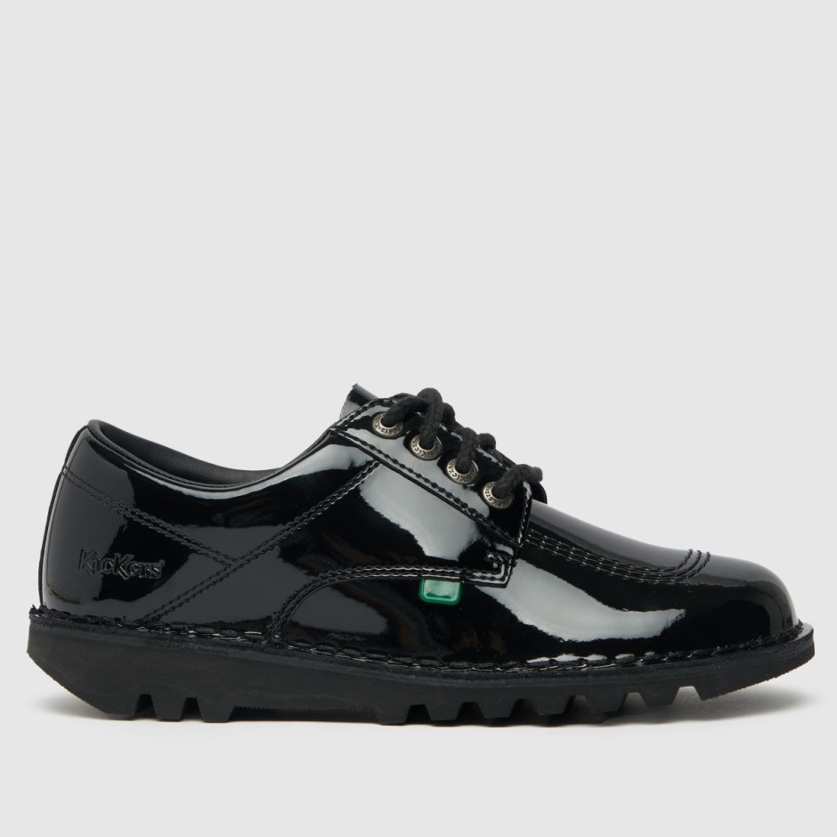 Dr Martens Schweiz Zürich Black Kickers Kick Lo Core Patent Flat Shoes