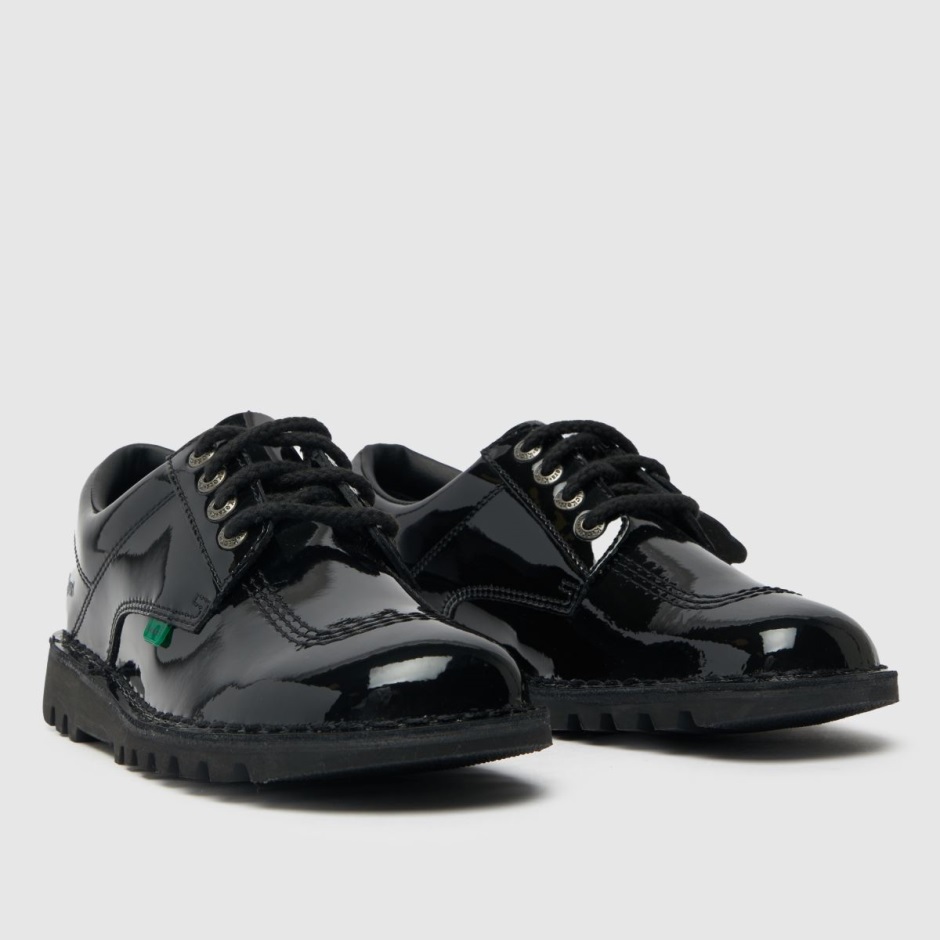 Dr Martens Schweiz Zürich Black Kickers Kick Lo Core Patent Flat Shoes
