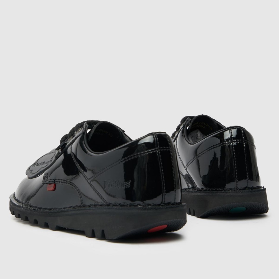 Dr Martens Schweiz Zürich Black Kickers Kick Lo Core Patent Flat Shoes