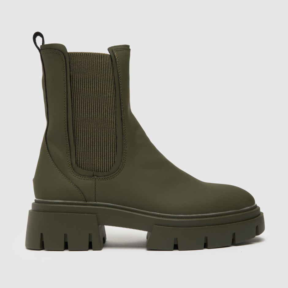 Dr Martens Schweiz Zürich Schuh Amaya Chunky Chelsea Boots Dark Green