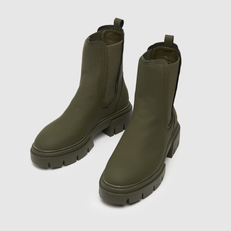 Dr Martens Schweiz Zürich Schuh Amaya Chunky Chelsea Boots Dark Green