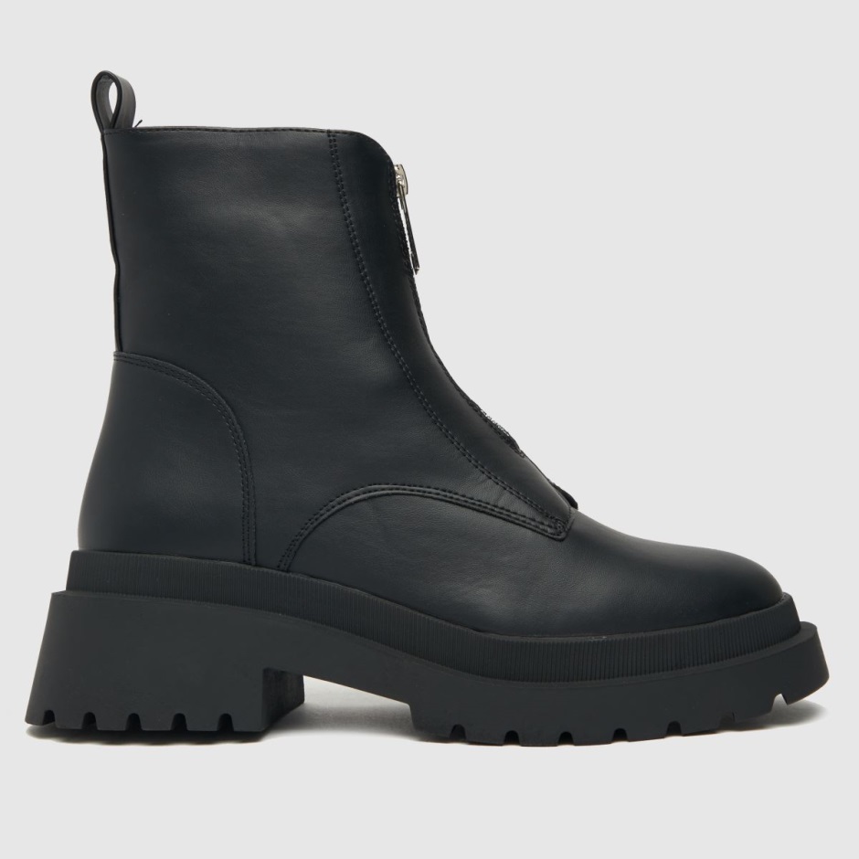 Dr Martens Schweiz Zürich Schuh Abigail Front Zip Chunky Boots Black