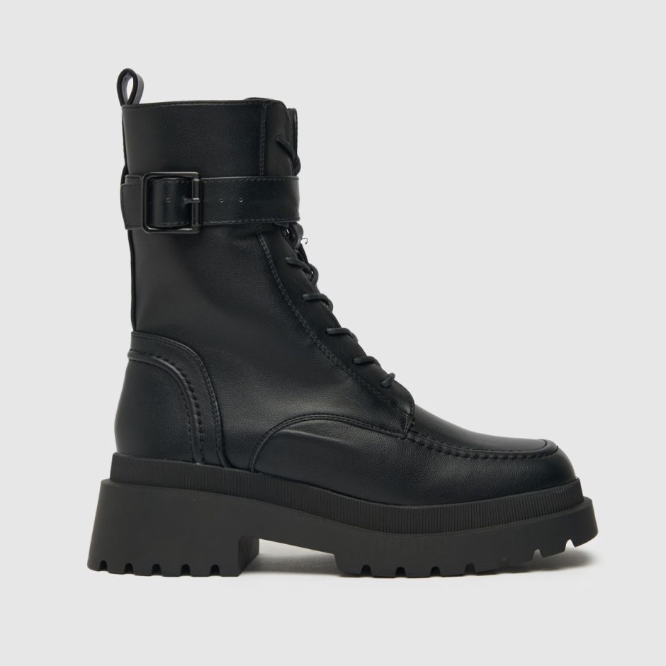 Schuh Aaliyah Hoch Geschnittene Schnallenstiefel Schwarz Dr Martens Schweiz