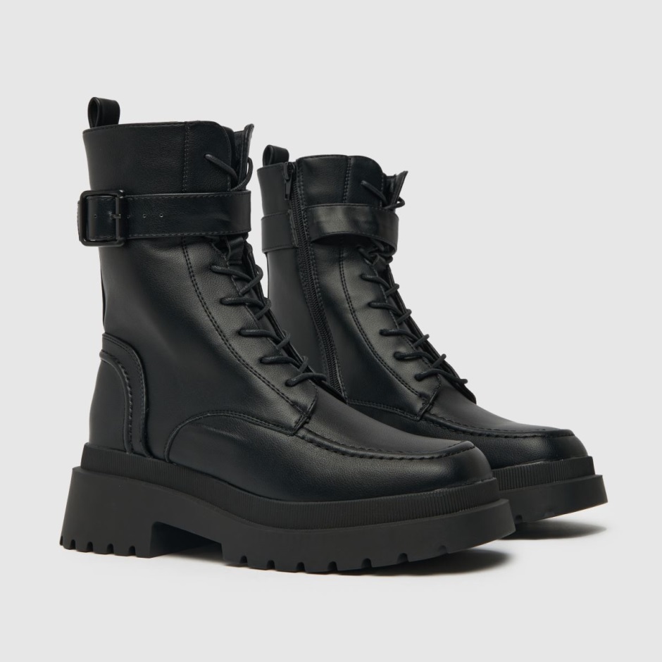 Schuh Aaliyah Hoch Geschnittene Schnallenstiefel Schwarz Dr Martens Schweiz