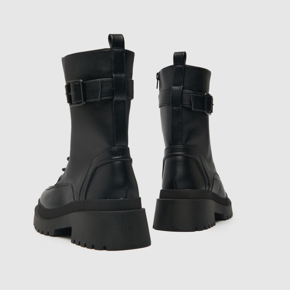 Schuh Aaliyah Hoch Geschnittene Schnallenstiefel Schwarz Dr Martens Schweiz