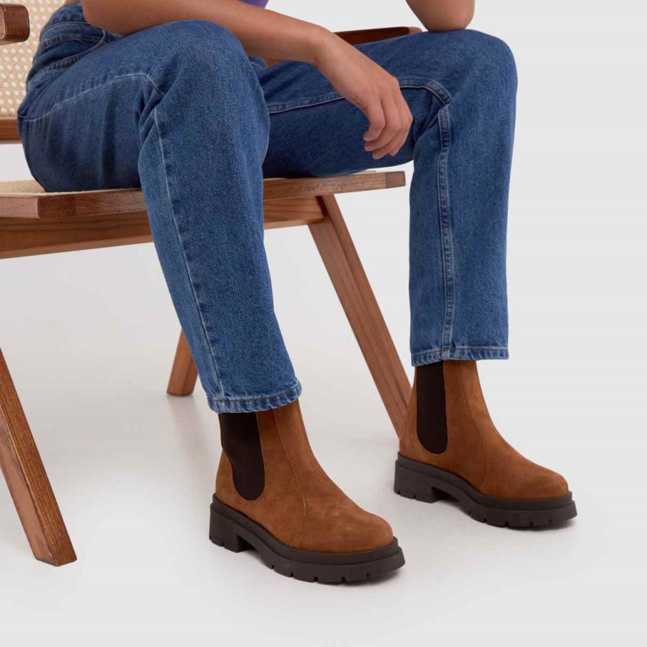 Dr Martens Schweiz Zürich Schuh Ace Suede Chelsea Boots Tan