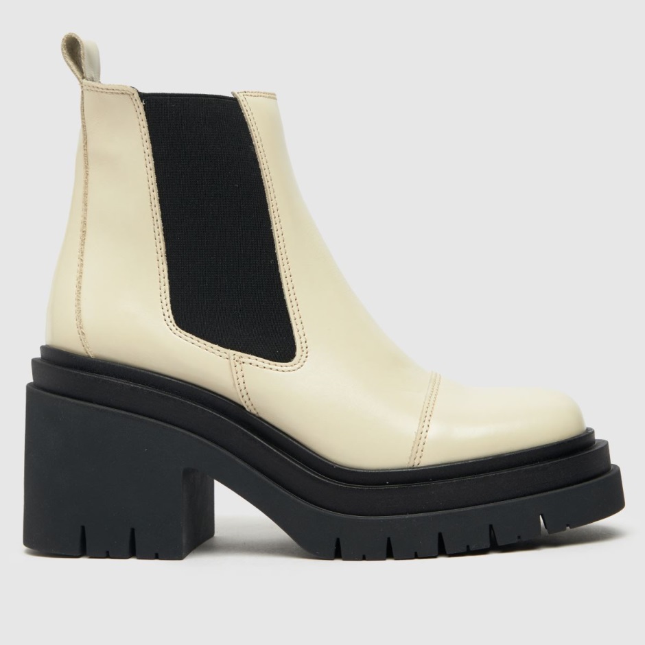 Dr Martens Schweiz Zürich White Schuh Adah Leather Chunky Boots