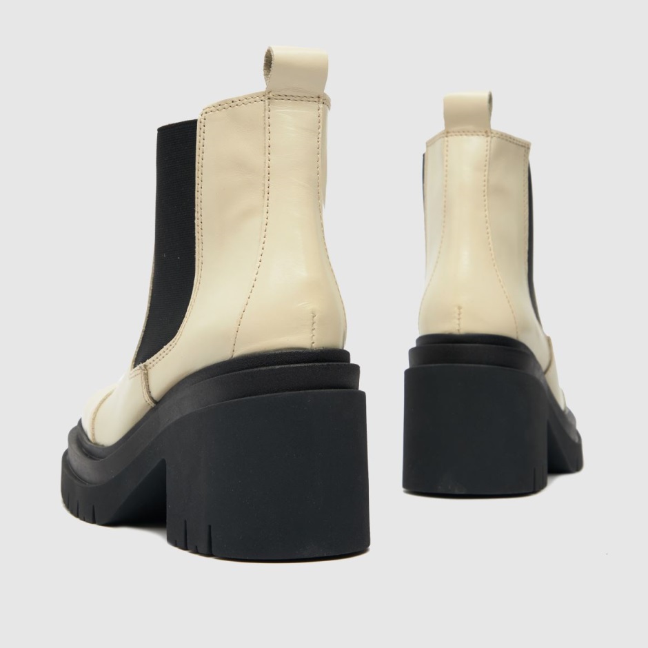 Dr Martens Schweiz Zürich White Schuh Adah Leather Chunky Boots