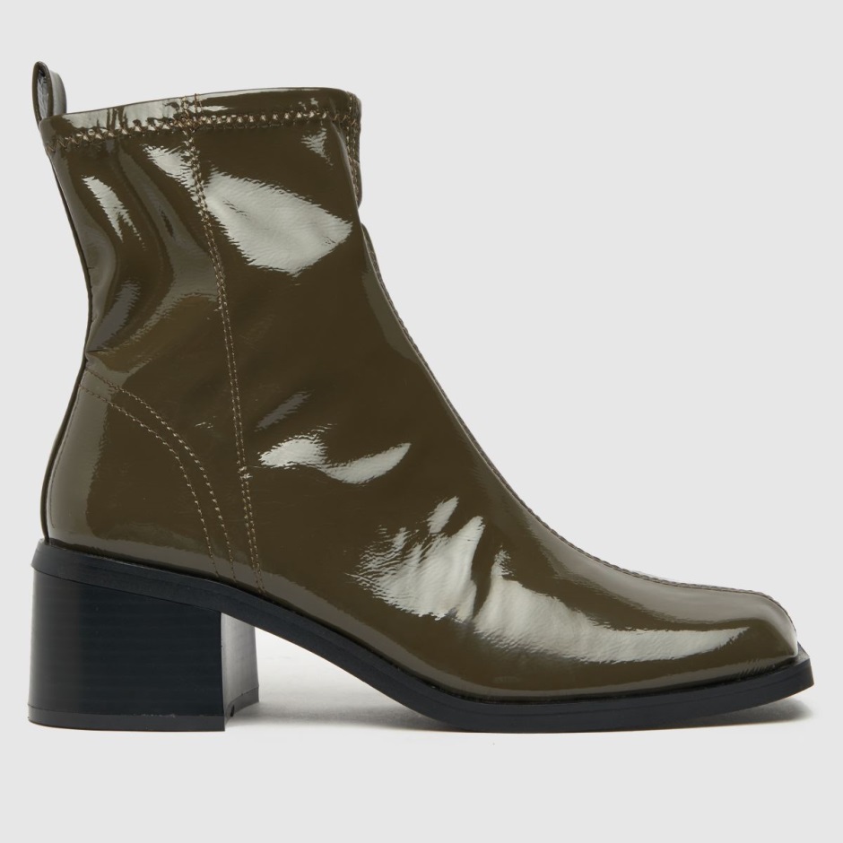 Dr Martens Schweiz Zürich Dark Green Schuh Blake Stretch Square Toe Boots