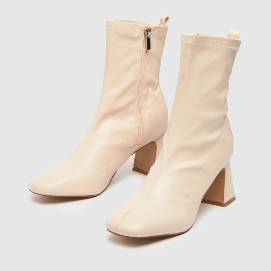 Schuh Bella Flared Heel Stretch Boots Dr Martens Schweiz Zürich Natural