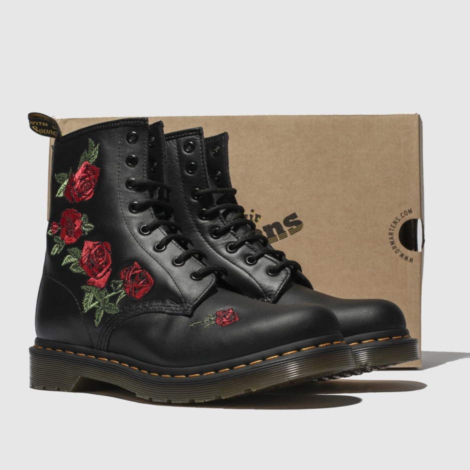 Black-red Dr Martens Schweiz Dr Martens 1460 Vonda Boots