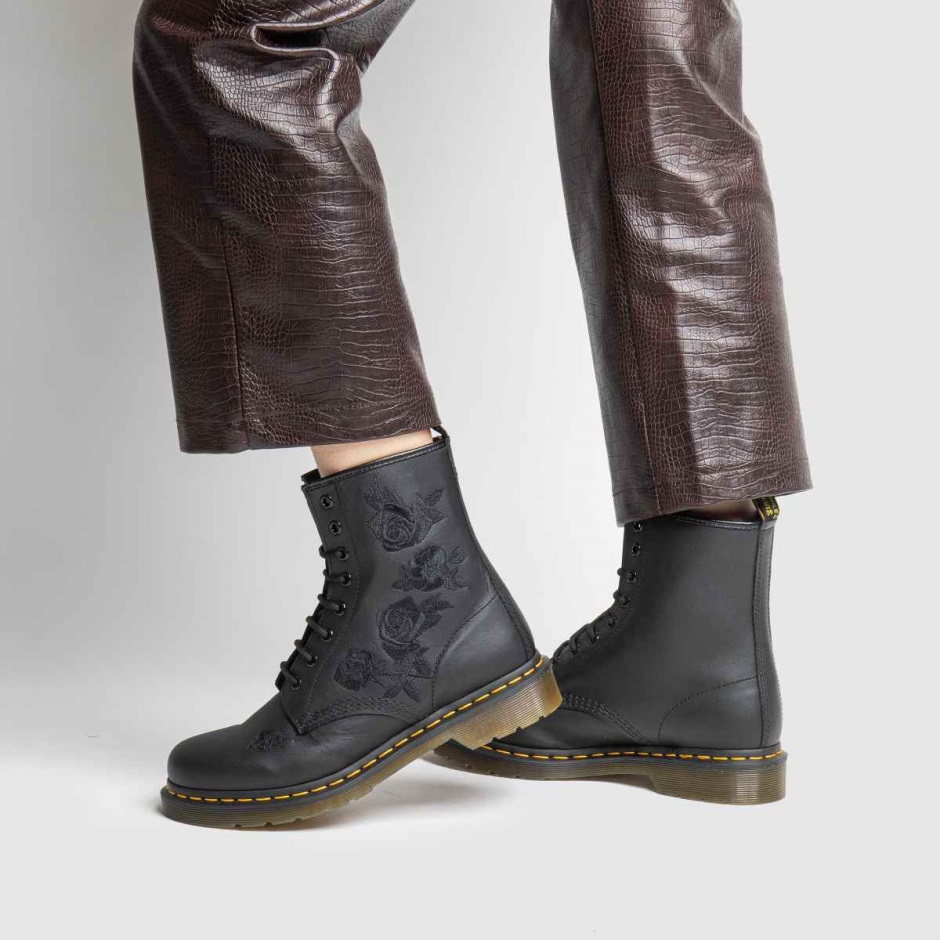 Black Dr Martens 1460 Vonda Mono Boots Dr Martens Schweiz