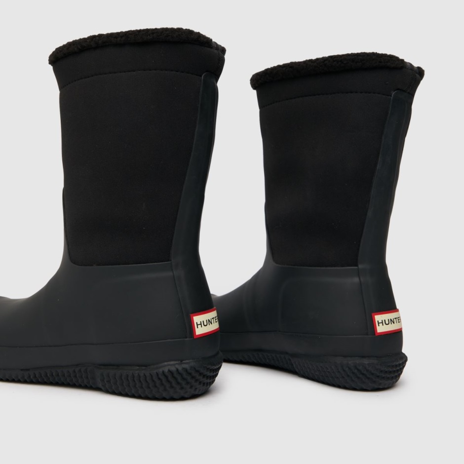 Dr Martens Schweiz Zürich Black Hunter Roll Top Sherpa Boots