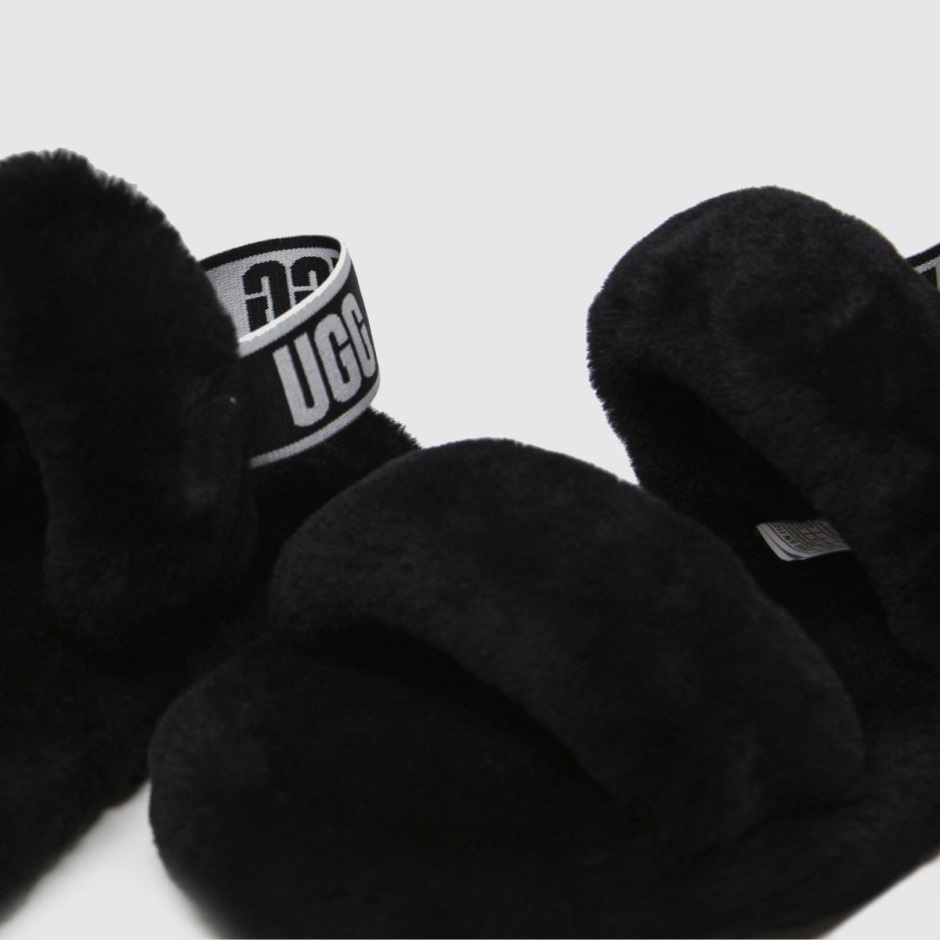 Dr Martens Schweiz Zürich Black Ugg Oh Yeah Slippers