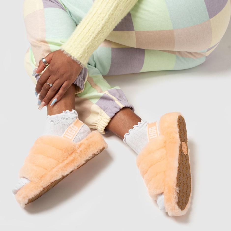 Dr Martens Schweiz Zürich Peach Ugg Fluff Yeah Slide Slippers