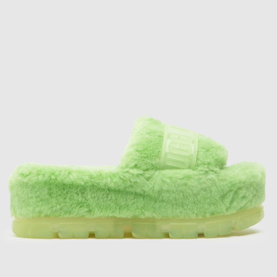 Dr Martens Schweiz Zürich Ugg Fluffita Clear Slippers Lime