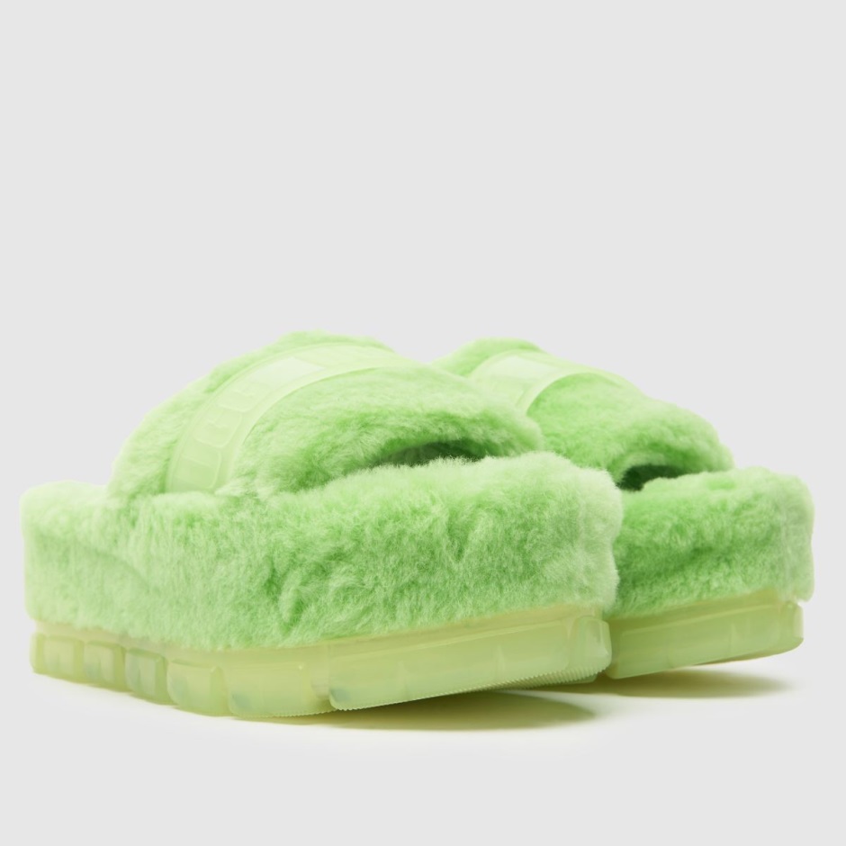 Dr Martens Schweiz Zürich Ugg Fluffita Clear Slippers Lime