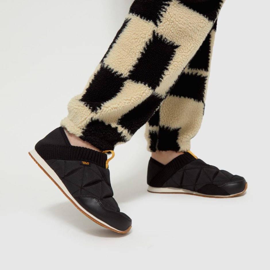 Schwarze Teva Ember Moc Hausschuhe Dr Martens Schweiz