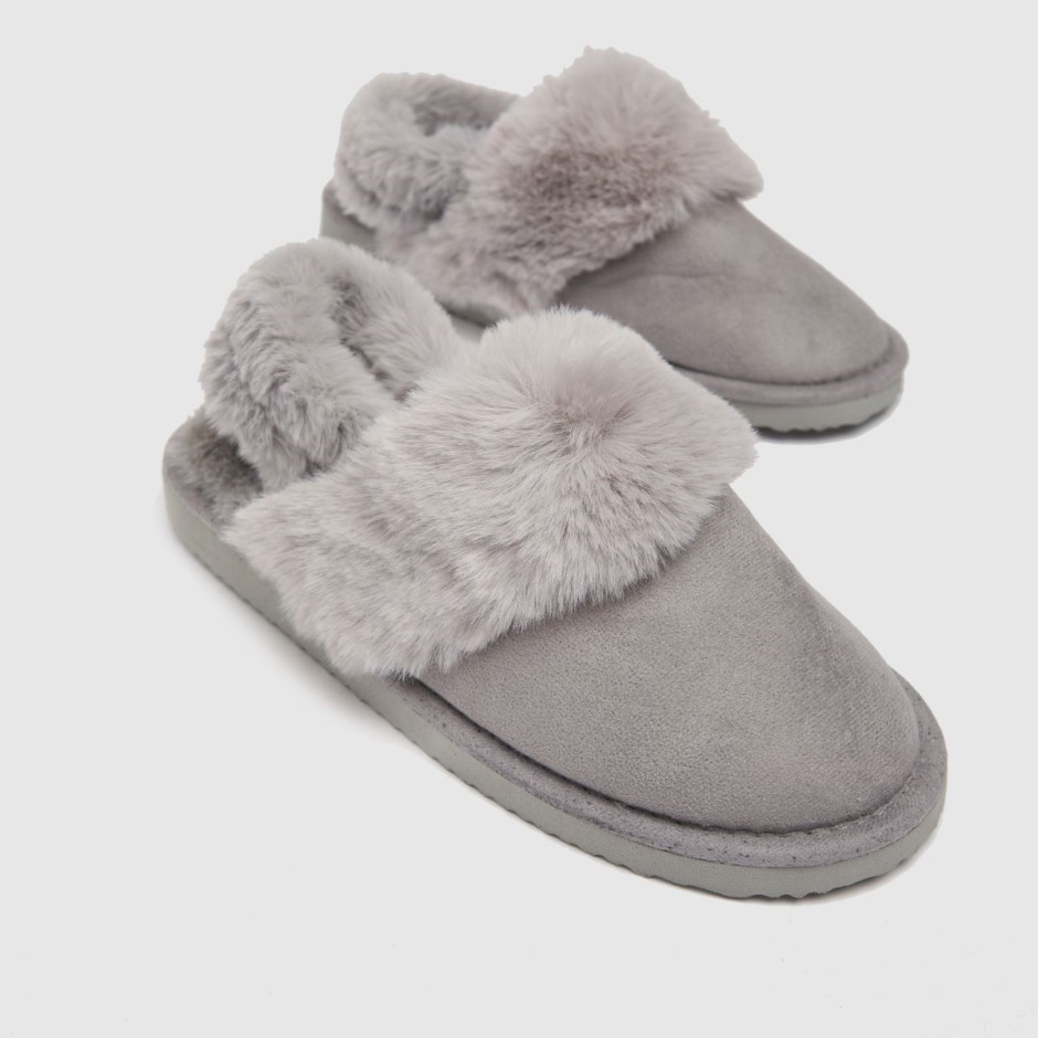 Grey Schuh Hinch Fur Mule Slippers Dr Martens Schweiz
