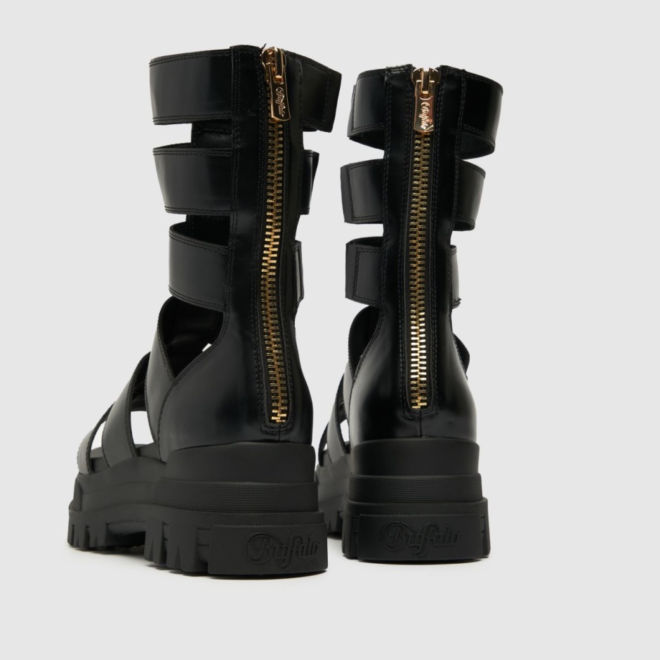 Black Dr Martens Schweiz Buffalo London Zeus Sandals