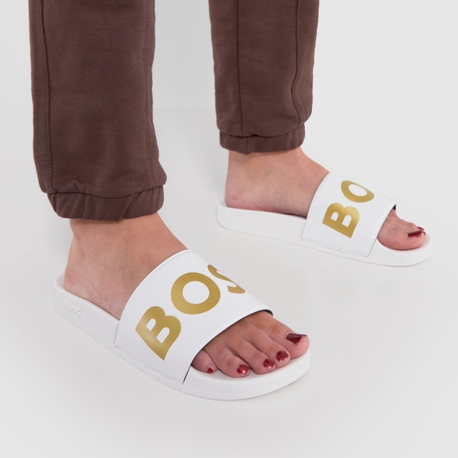 Dr Martens Schweiz Zürich White-gold Boss Sean Slide Sandals