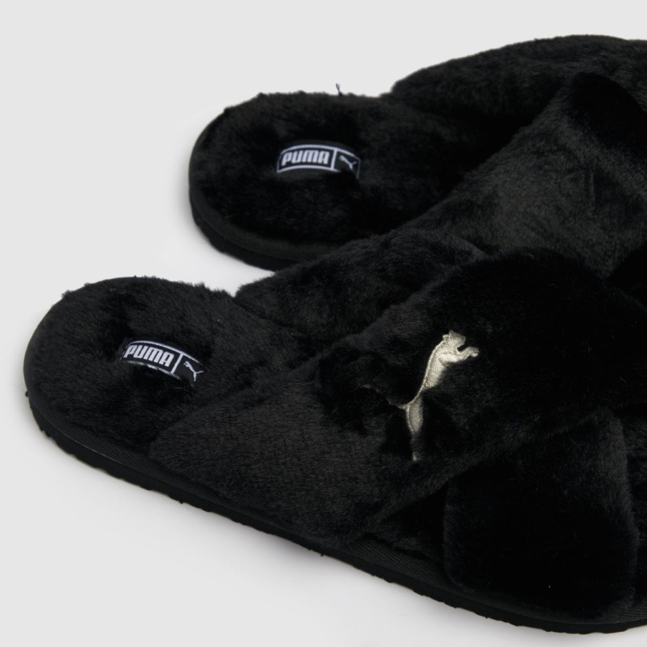 Puma Fluff X Strap Slippers Dr Martens Schweiz Zürich Black