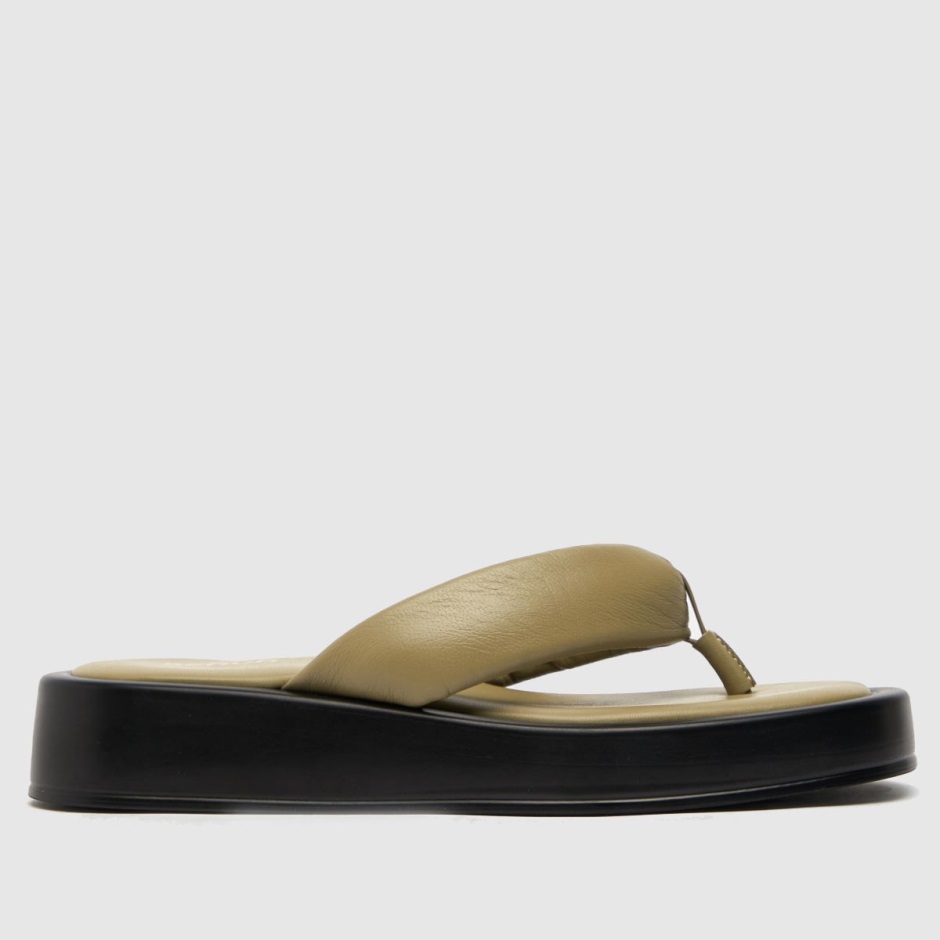 Dr Martens Schweiz Zürich Schuh Tonya Flatform Toe Thong Sandals Green