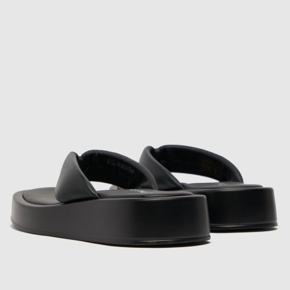 Black Dr Martens Schweiz Schuh Tonya Flatform Toe Thong Sandals