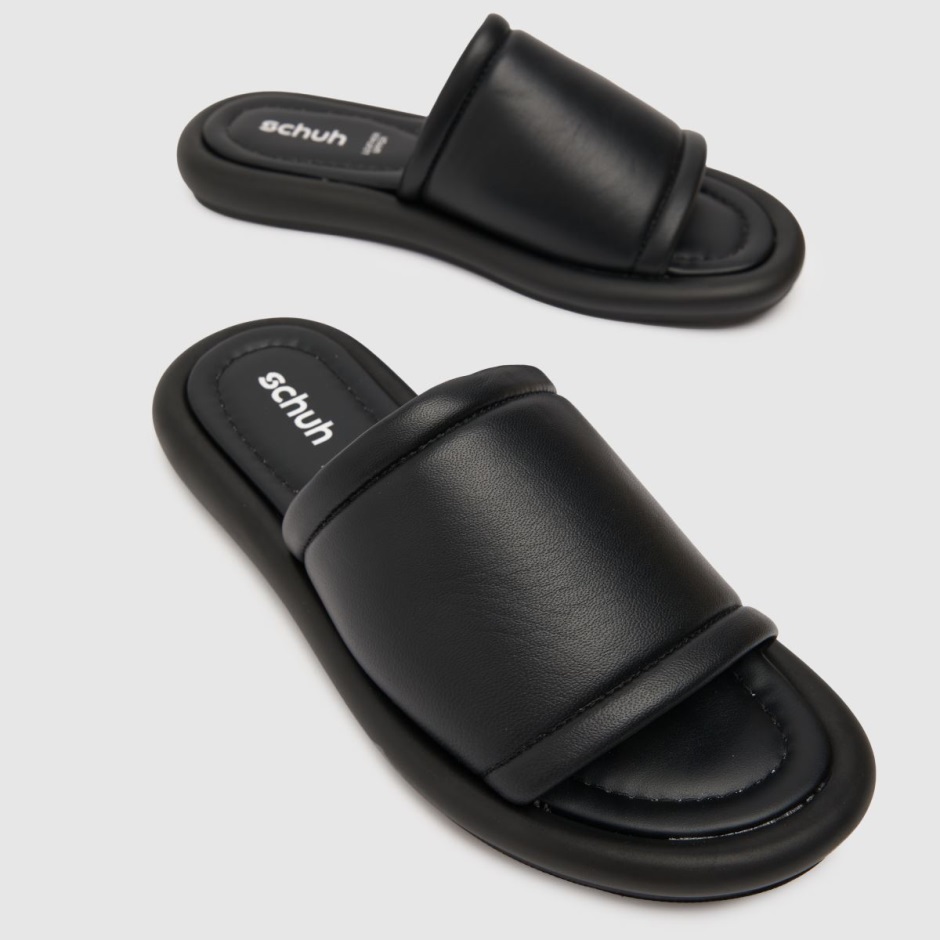 Schuh Tuscany Leder Gepolsterte Pantoletten Schwarz Dr Martens Schweiz