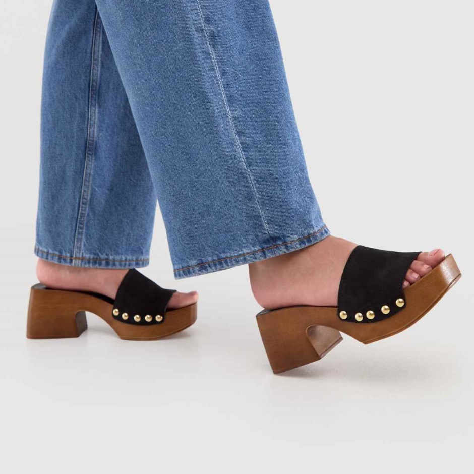 Dr Martens Schweiz Zürich Black Schuh Tanika Suede Mule Clog Sandals