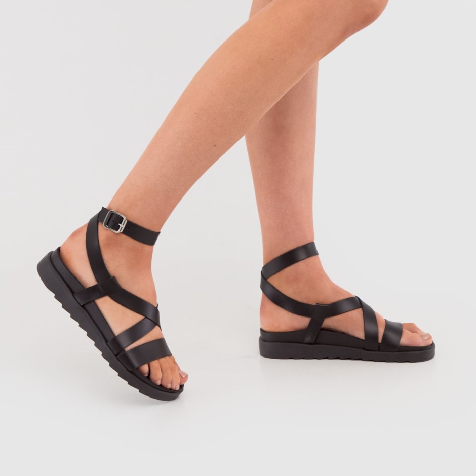 Schuh Taylor Sandalen Mit überkreuztem Fußbett Schwarz Dr Martens Schweiz