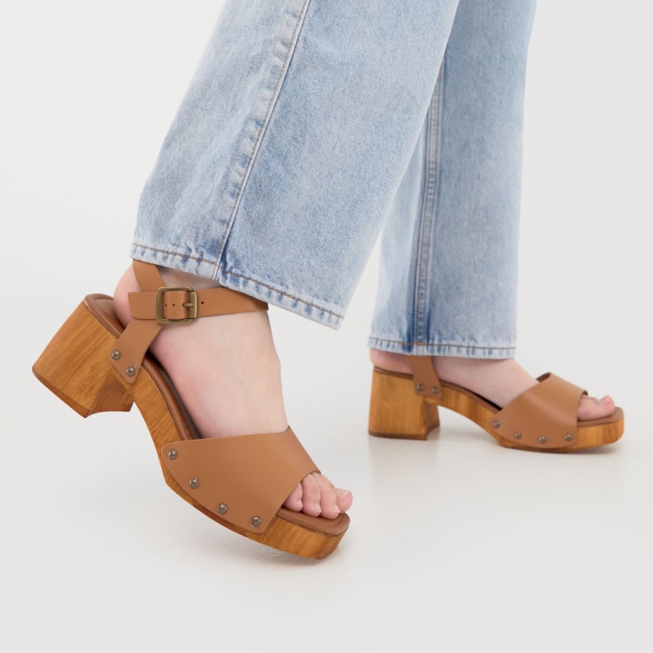 Schuh Tawny Leather Clog Sandals Dr Martens Schweiz Zürich Brown