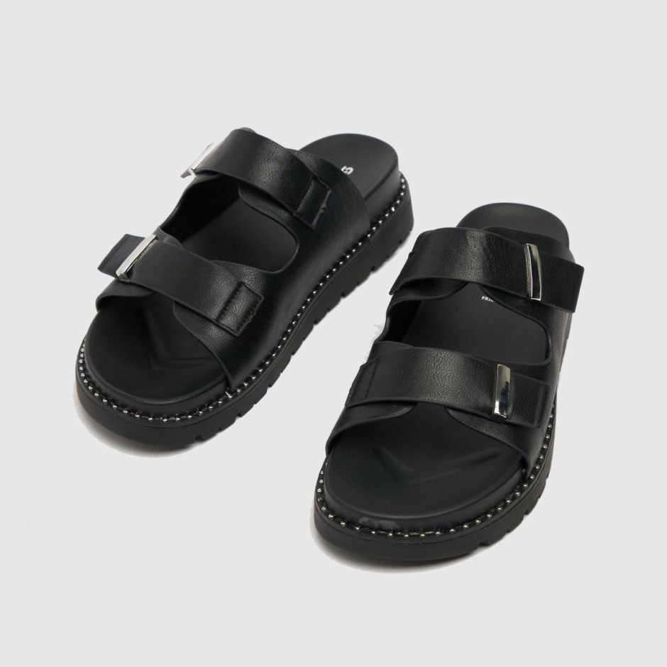 Schuh Tess Studded Footbed Sandals Dr Martens Schweiz Zürich Black