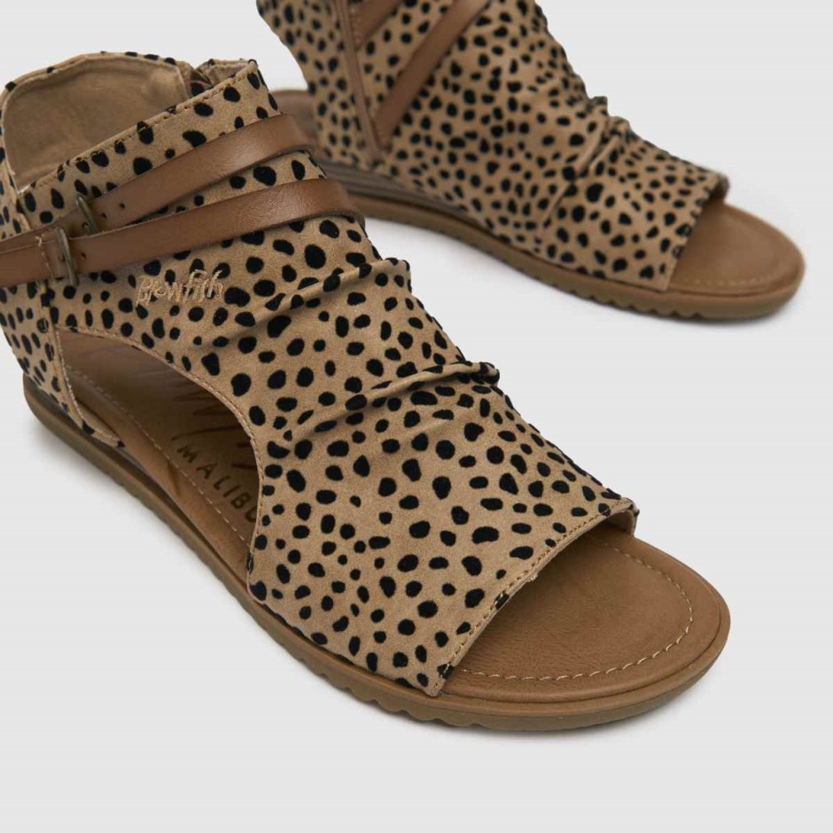 Braun-schwarzer Kugelfisch Malibu Schmetterling Vegane Sandalen Dr Martens Schweiz