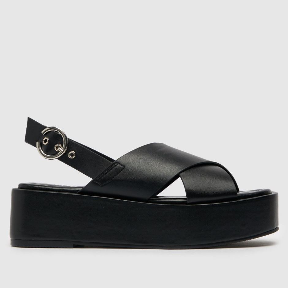 Schuh Trini Cross Strap Flatform Sandals Dr Martens Schweiz Zürich Black