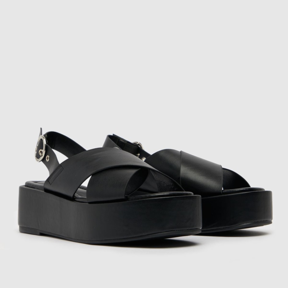 Schuh Trini Cross Strap Flatform Sandals Dr Martens Schweiz Zürich Black