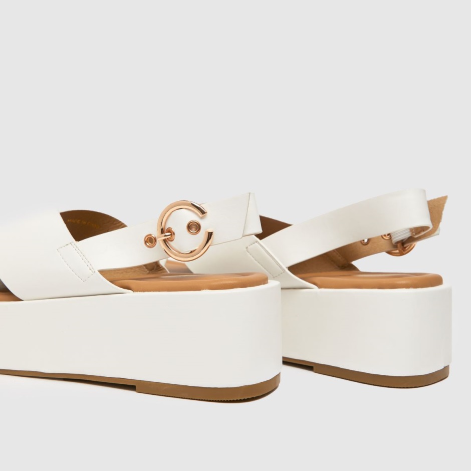 Schuh Trini Cross Strap Flatform Sandals White Dr Martens Schweiz