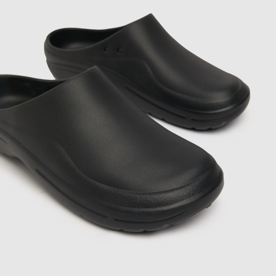 Black Schuh Loski Clog Flat Shoes Dr Martens Schweiz