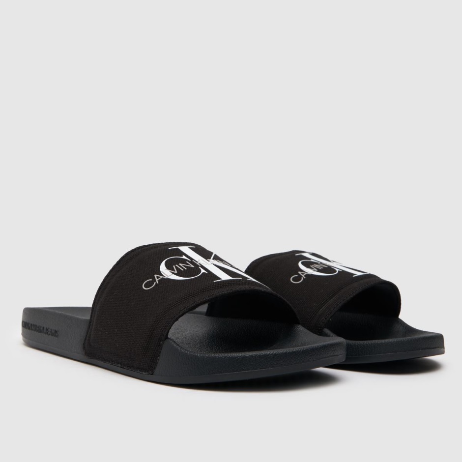 Ck Jeans Jeans Chantal Schwere Canvas Sandalen Schwarz-weiss Dr Martens Schweiz