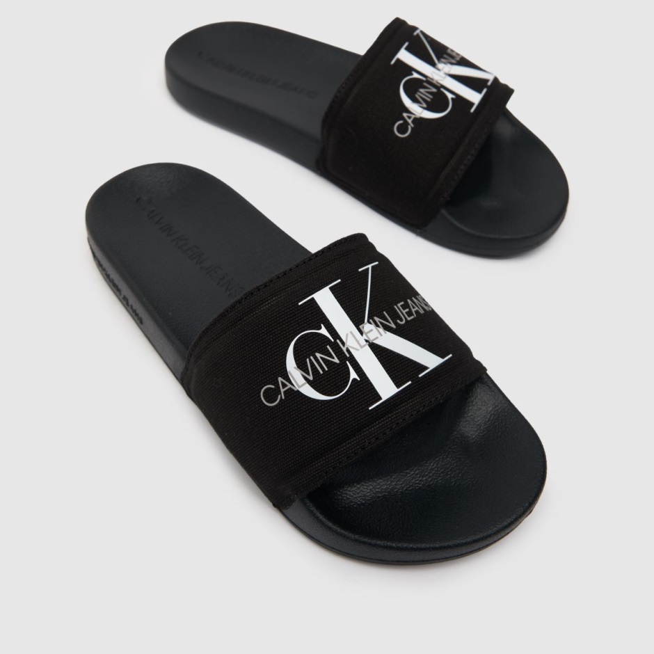 Ck Jeans Jeans Chantal Schwere Canvas Sandalen Schwarz-weiss Dr Martens Schweiz