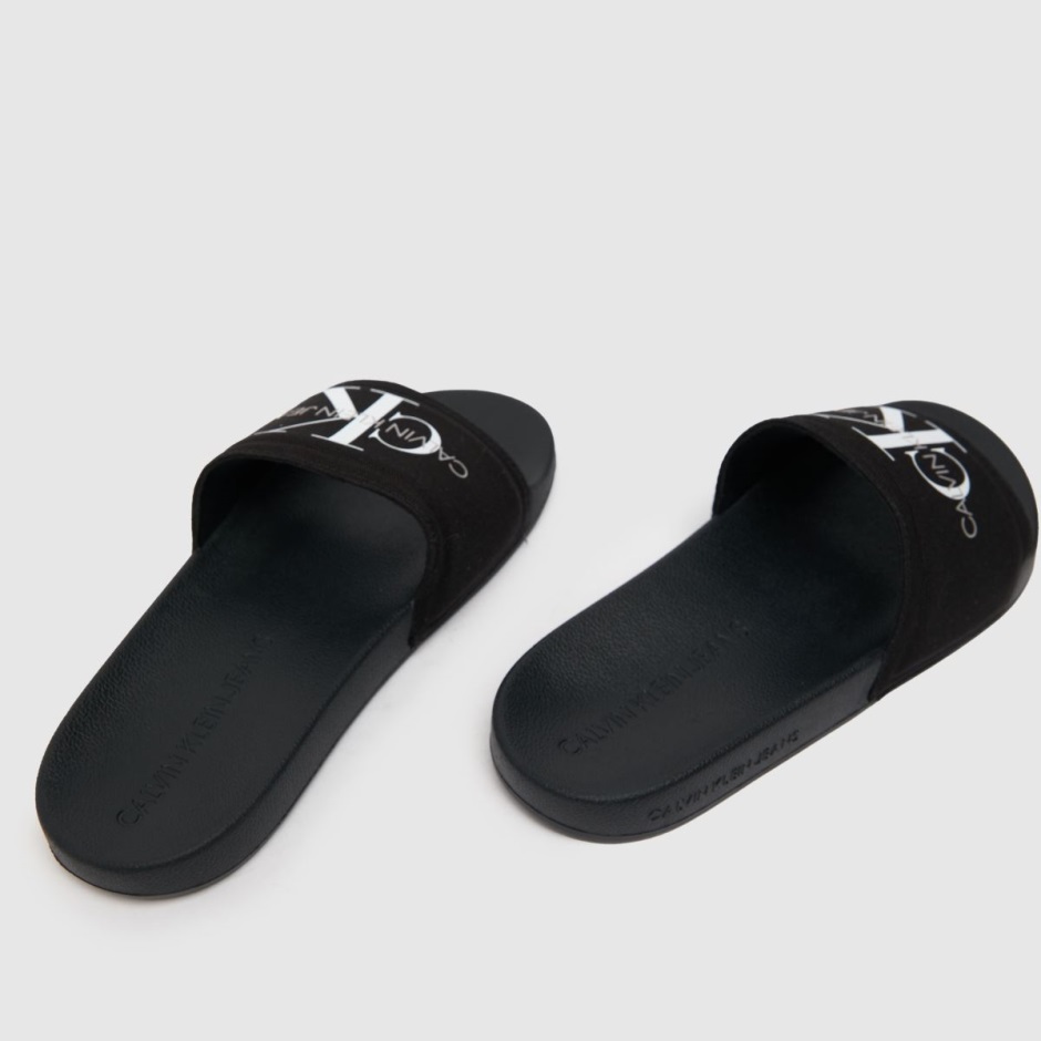 Ck Jeans Jeans Chantal Schwere Canvas Sandalen Schwarz-weiss Dr Martens Schweiz